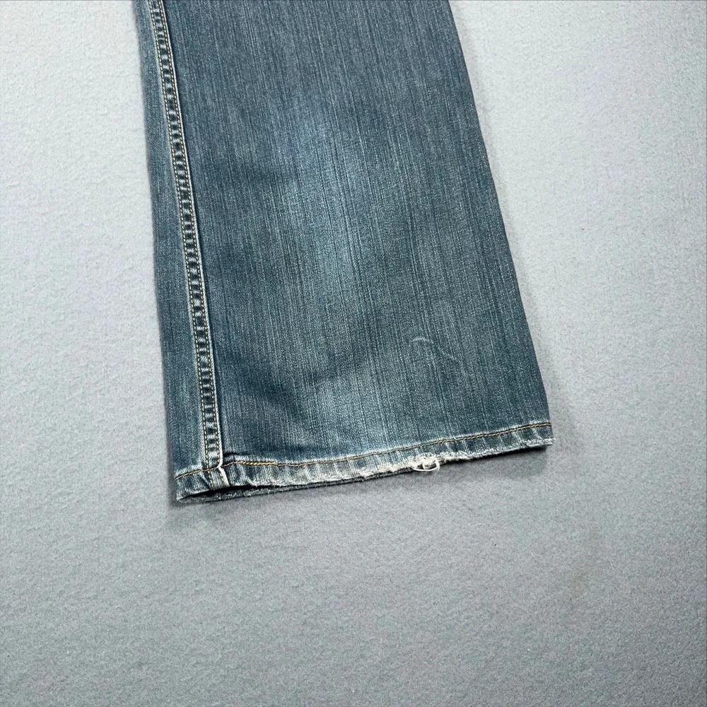 Levis 527 Low Boot Cut Jeans Mens W33 L30 Medium Wash Blue Denim 100% Cotton